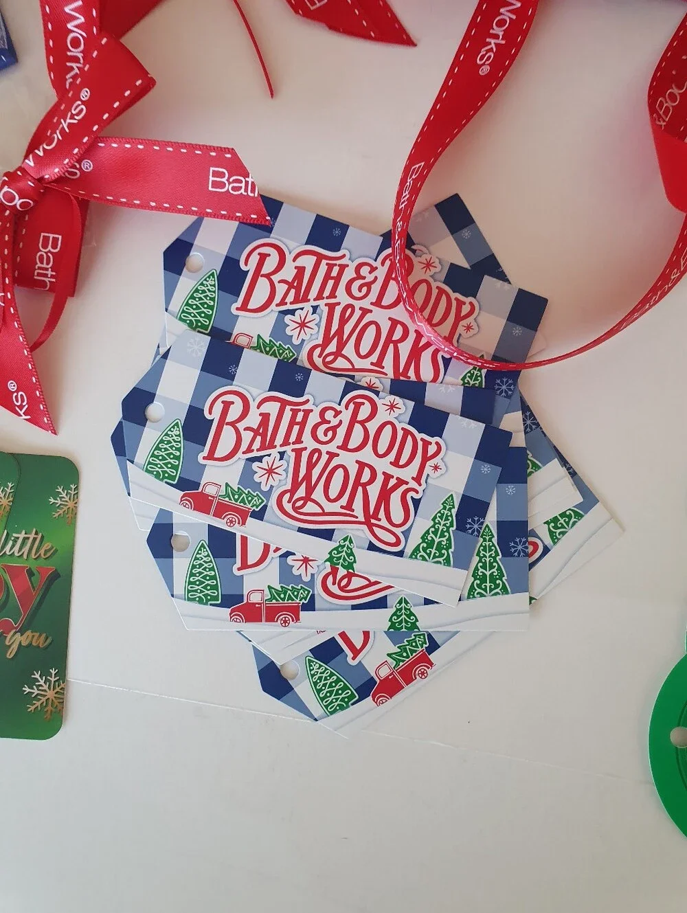 Bath & Body Works Bows, Ribbons & Gift Tags Lot of 181 Pieces.